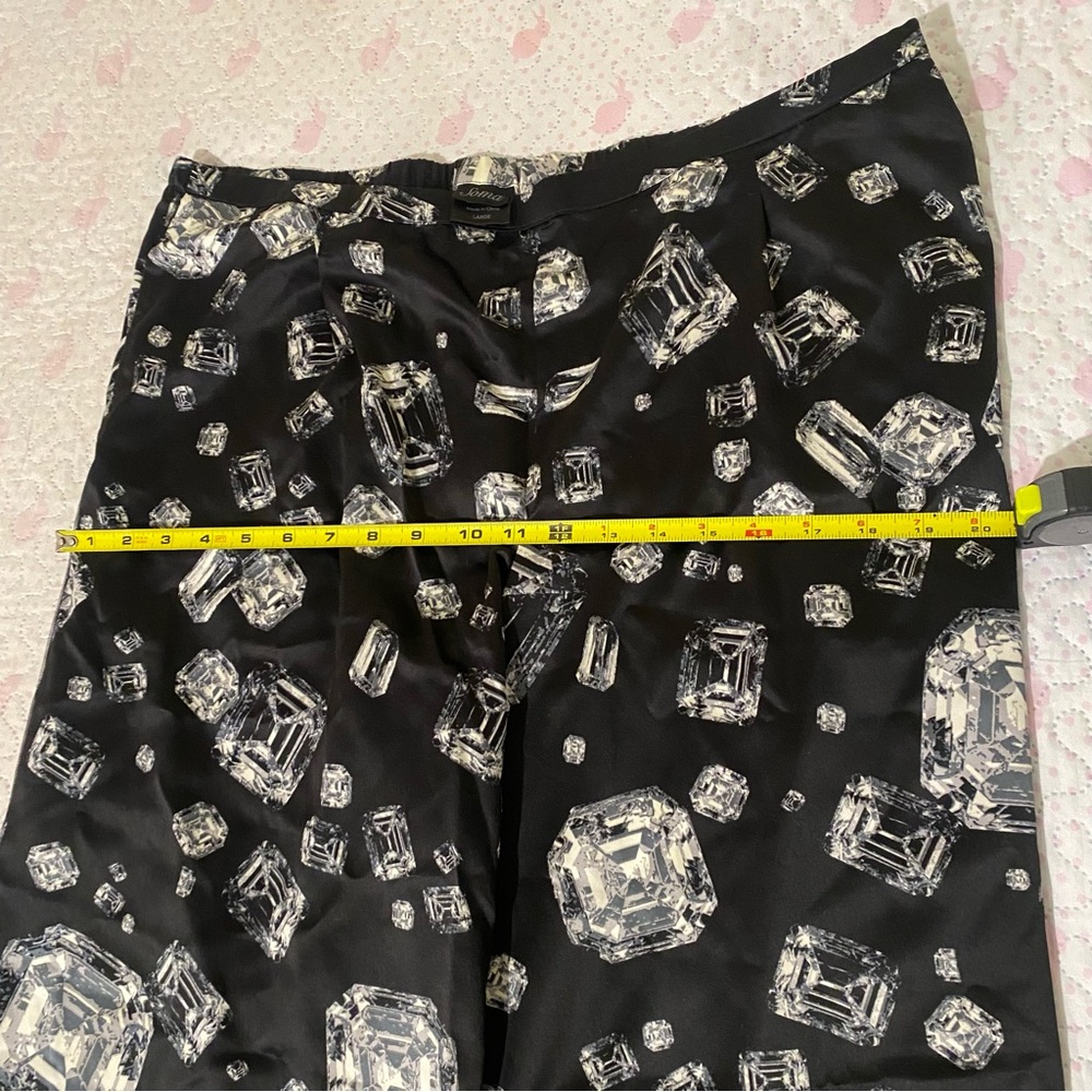 Soma Black and White Abstract Lounge Pants Size L - Picture 5 of 15